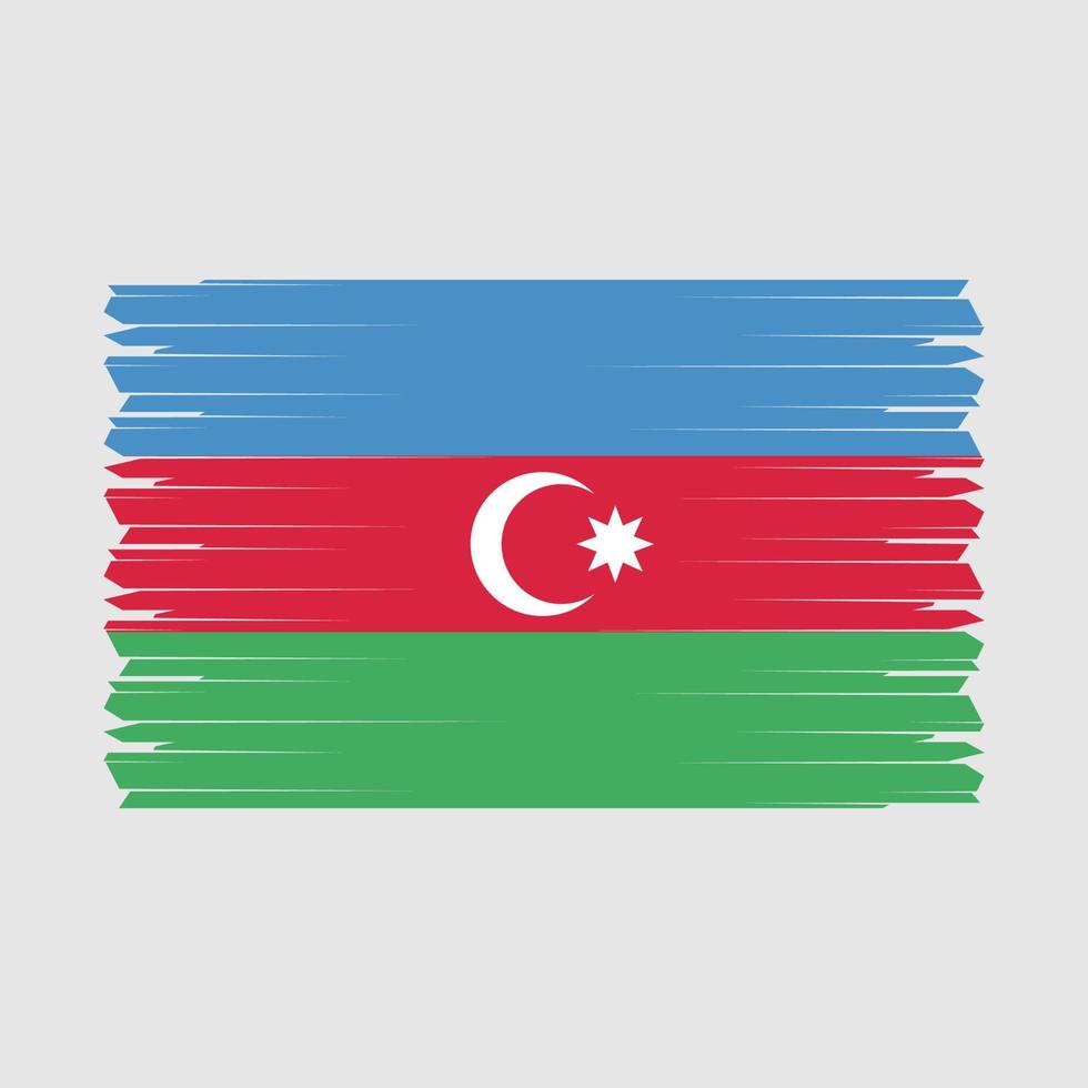 azerbajdzjan flaggvektor vektor