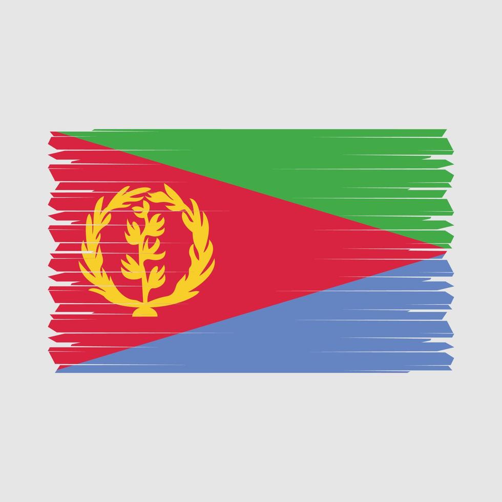 Flagge von Eritrea vektor