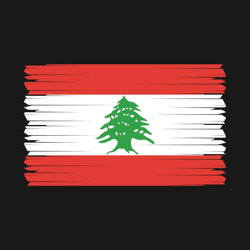 libanon flagge vektor