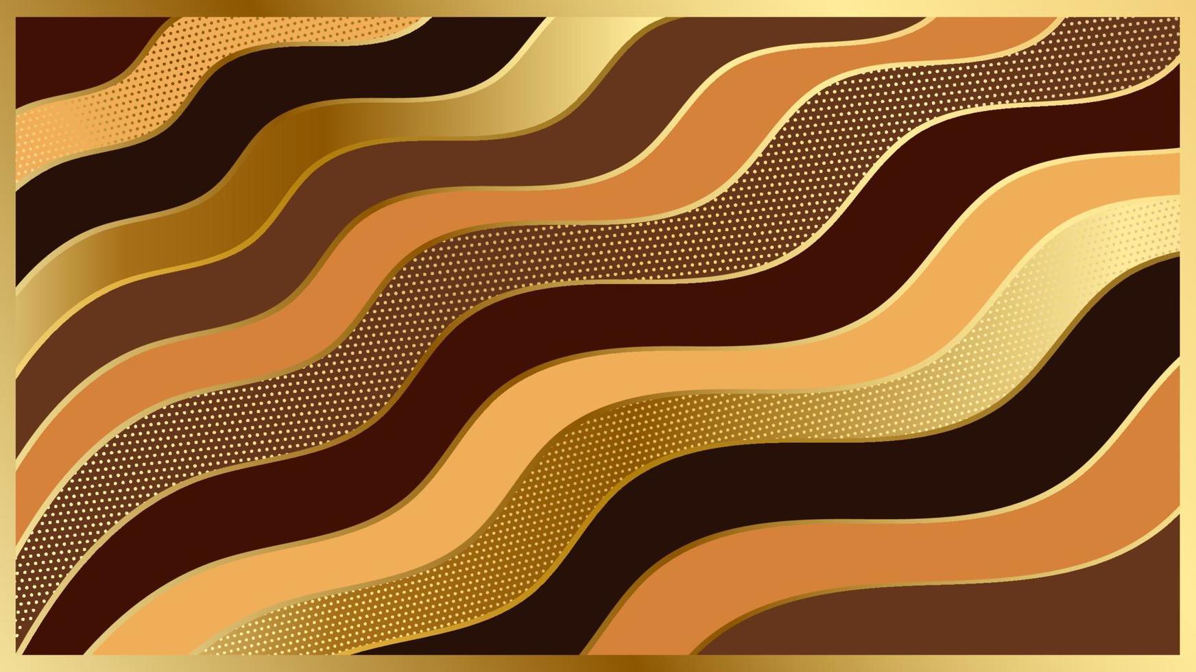 modern brun och guld papper abstrakt bakgrund med skiktad textur. vektor