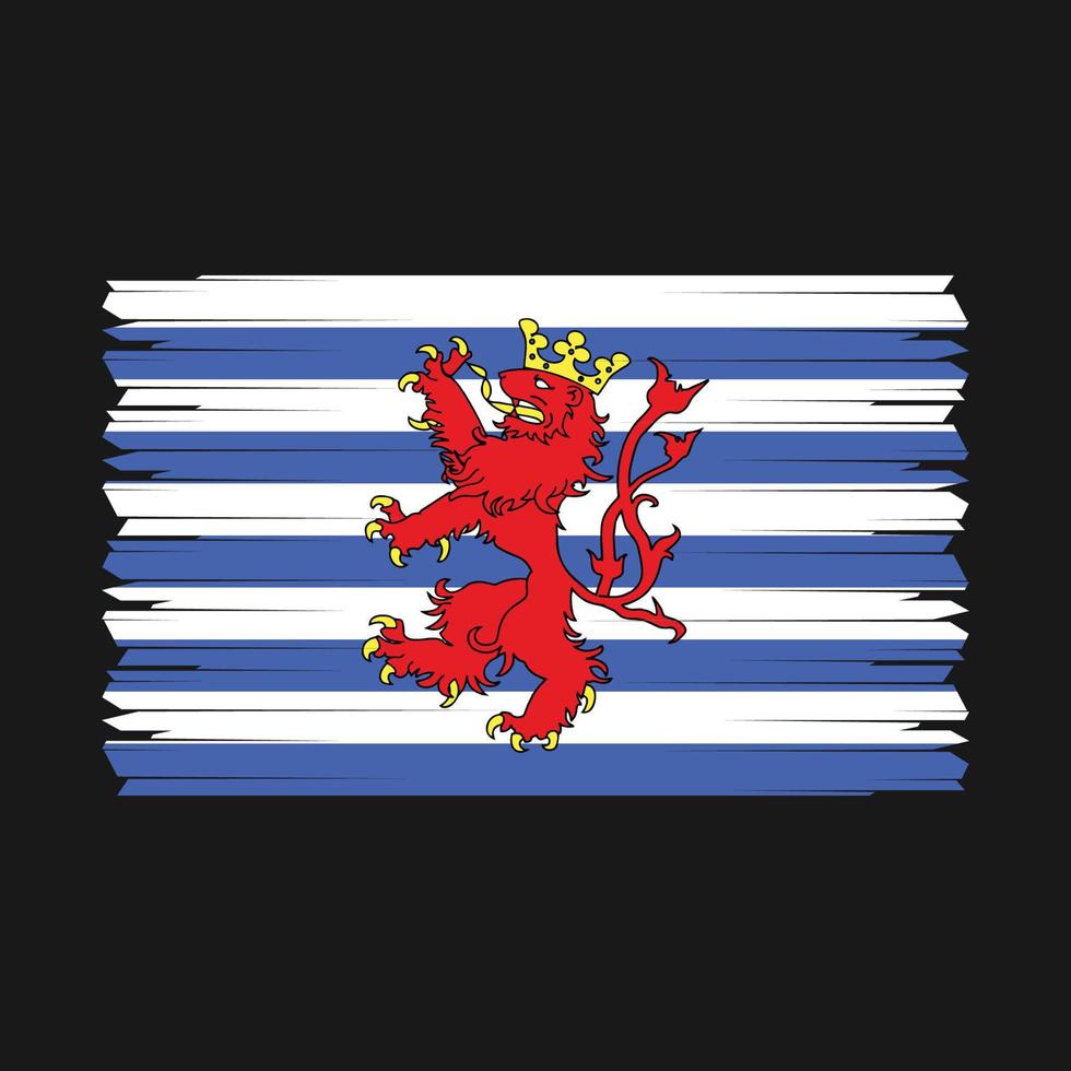 luxemburg flagge vektor