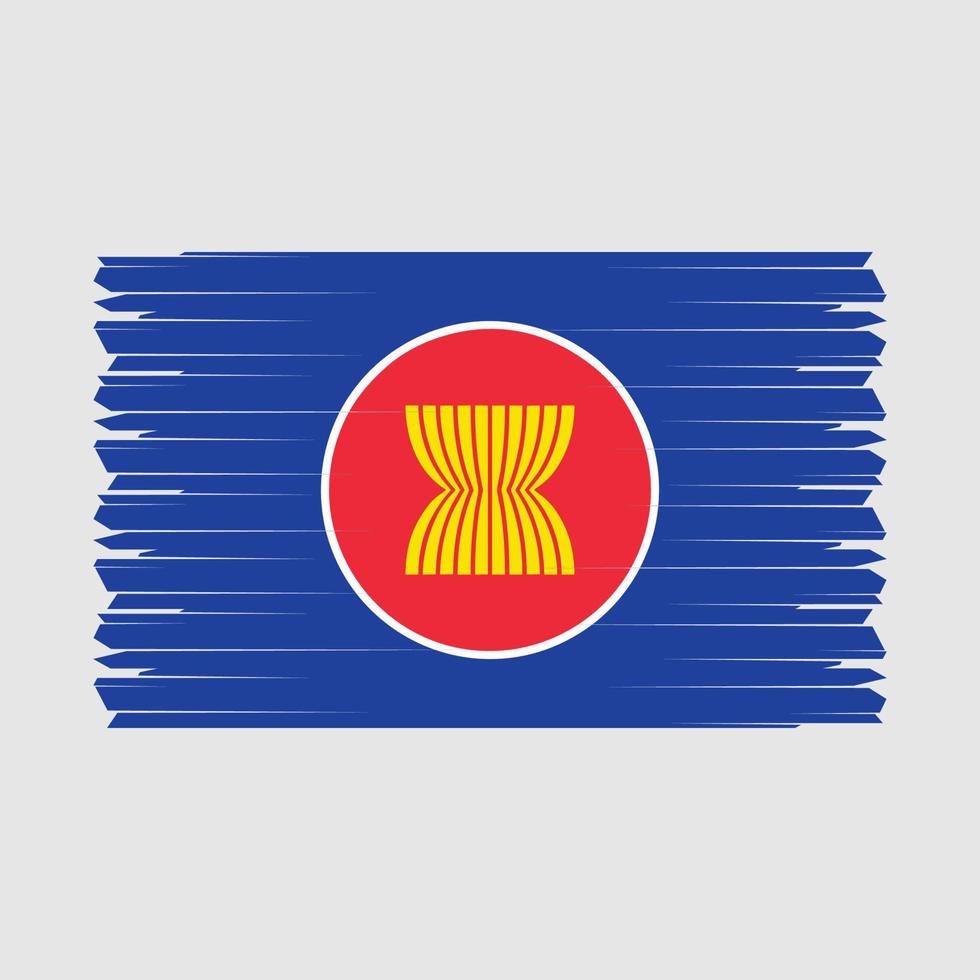 asean Flagge Vektor