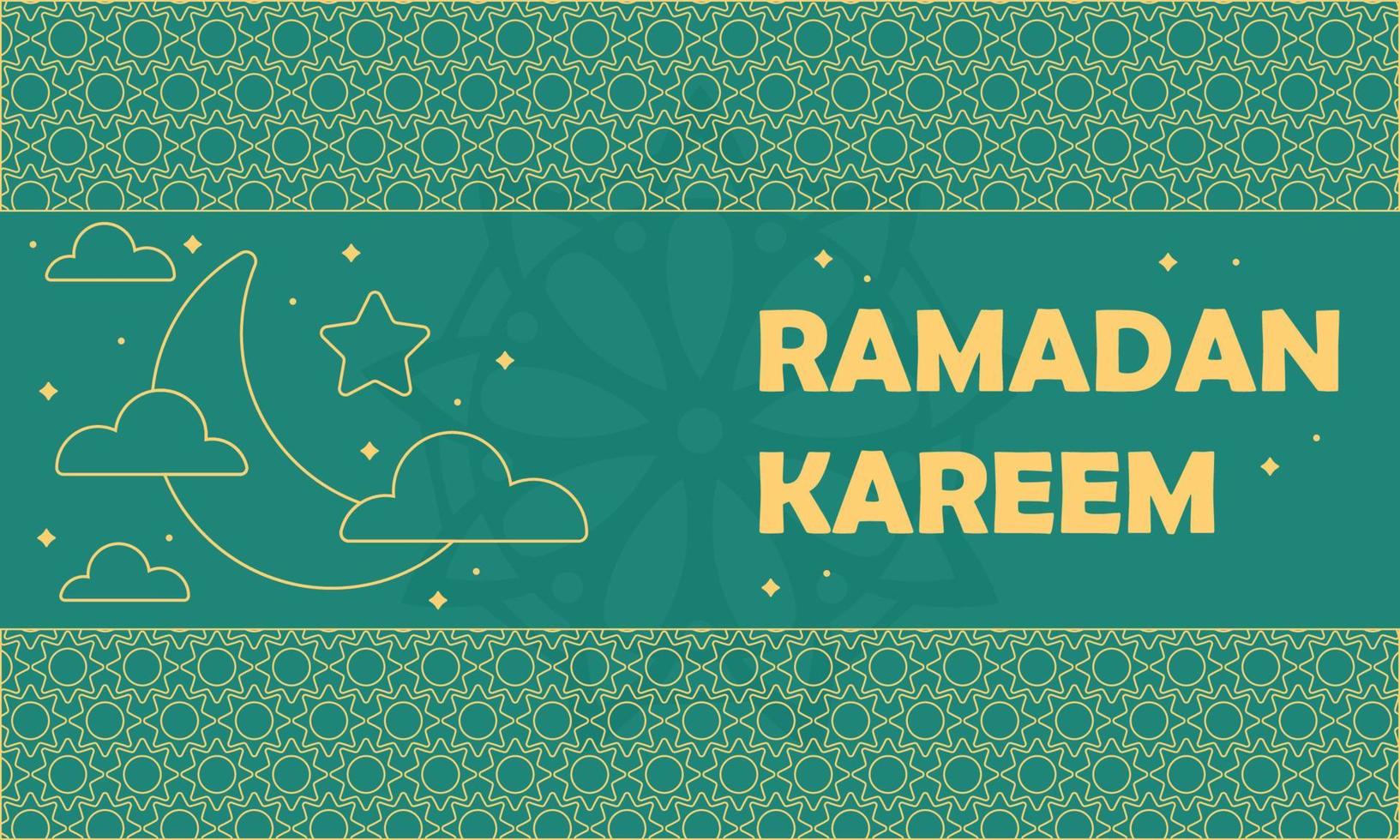 Hand gezeichnet heilig Ramadan kareem Hintergrund vektor