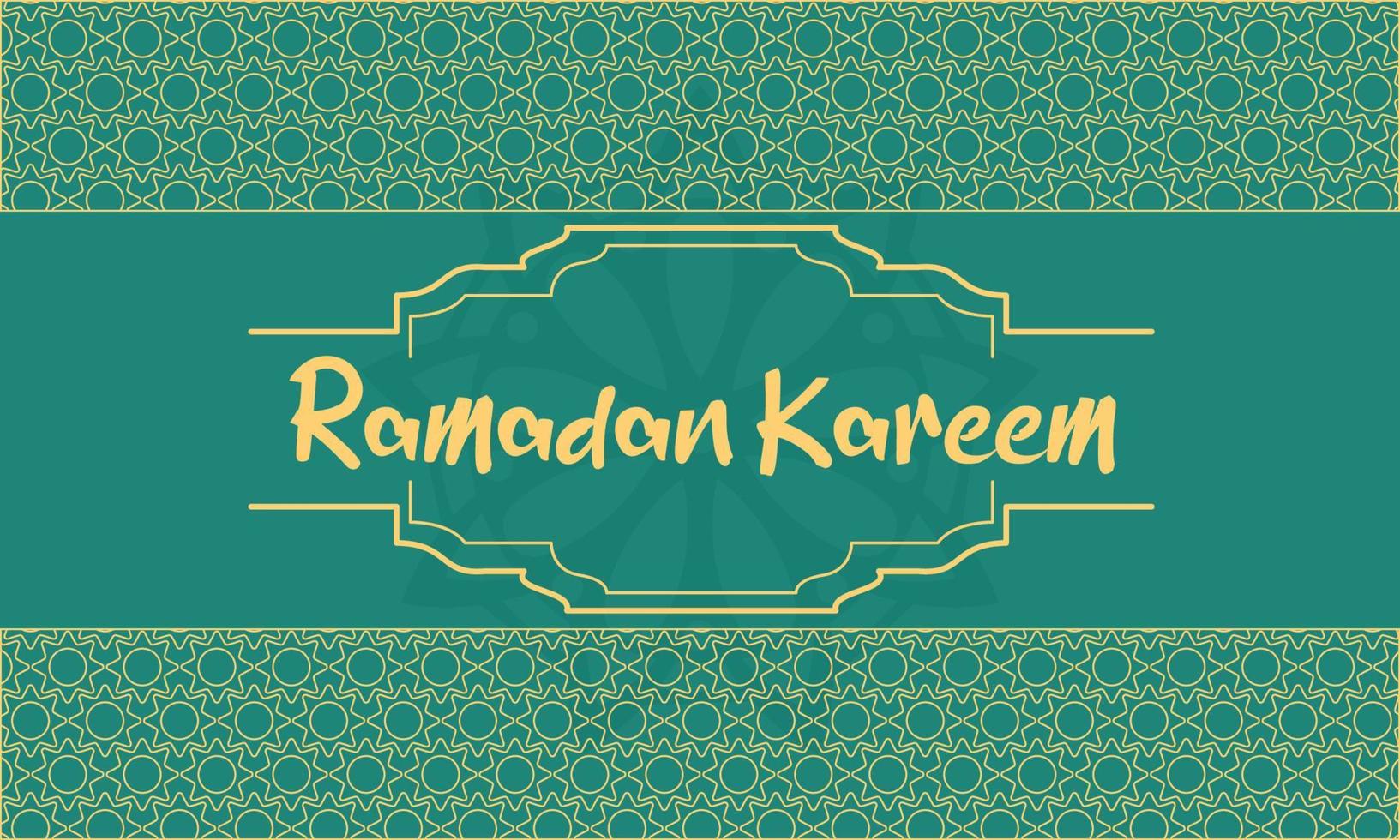 Ramadan kareem Ornament Hintergrund Banner vektor