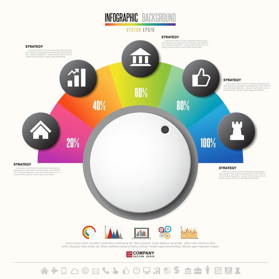 Timeline Infografiken Design-Vorlage vektor