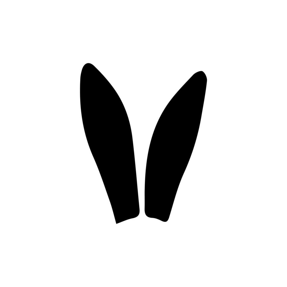 Hase Ohr Symbol. Hase Ohren Sammlung. Hase Ohren Symbole. isoliert. Hase Ohren Symbol auf Weiß Hintergrund, Vektor Illustration.