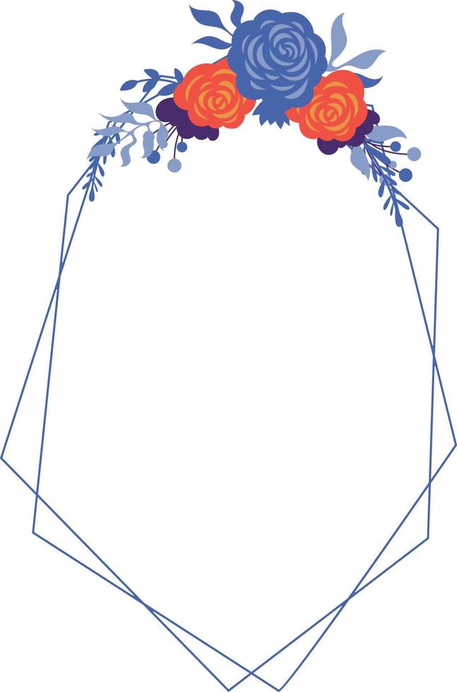 Blumenrahmenillustration vektor