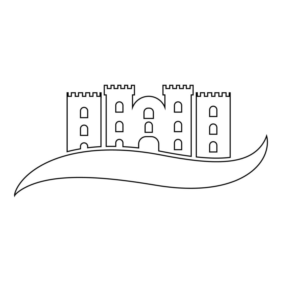 Schloss Symbol Illustration Vektor