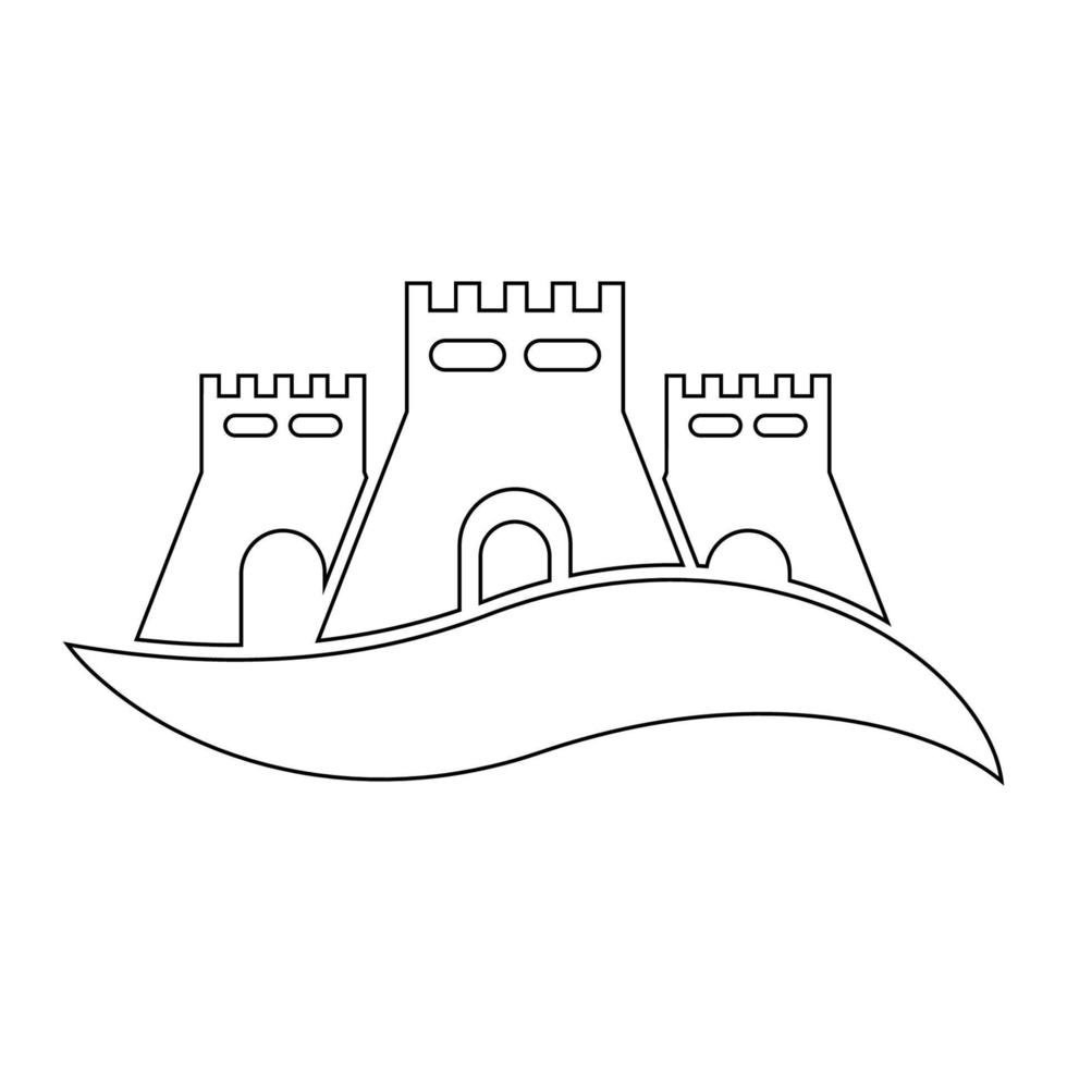 Schloss Symbol Illustration Vektor