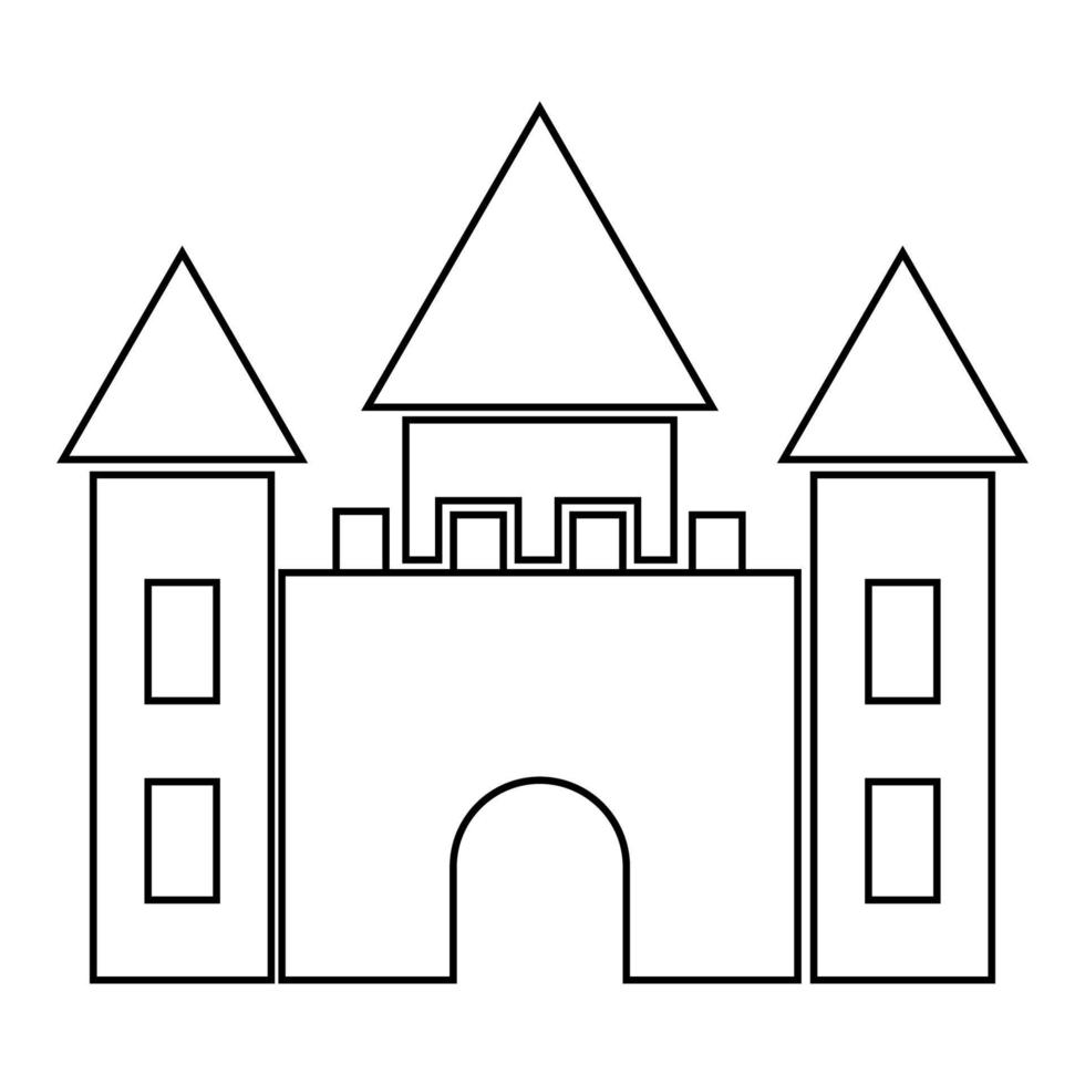 slott ikon illustration vektor