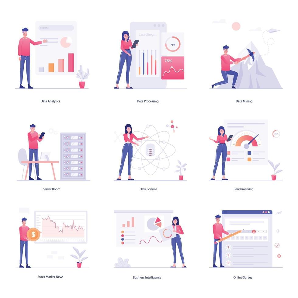 dataanalys och dataanalys vektor