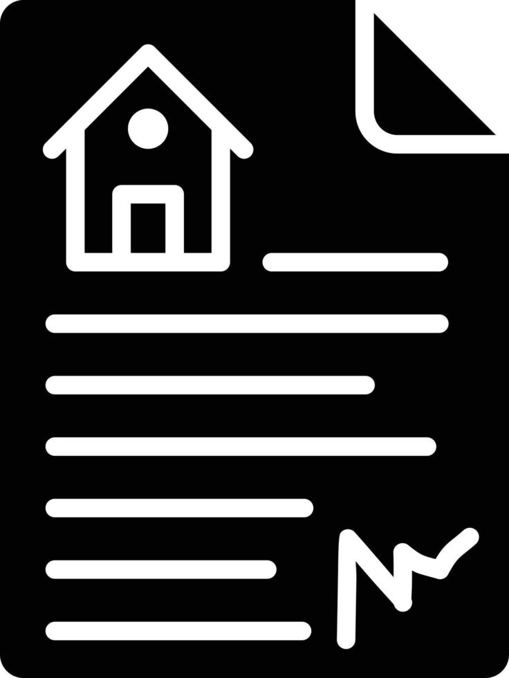 Haus-Dokument-Vektor-Icon-Design-Illustration vektor