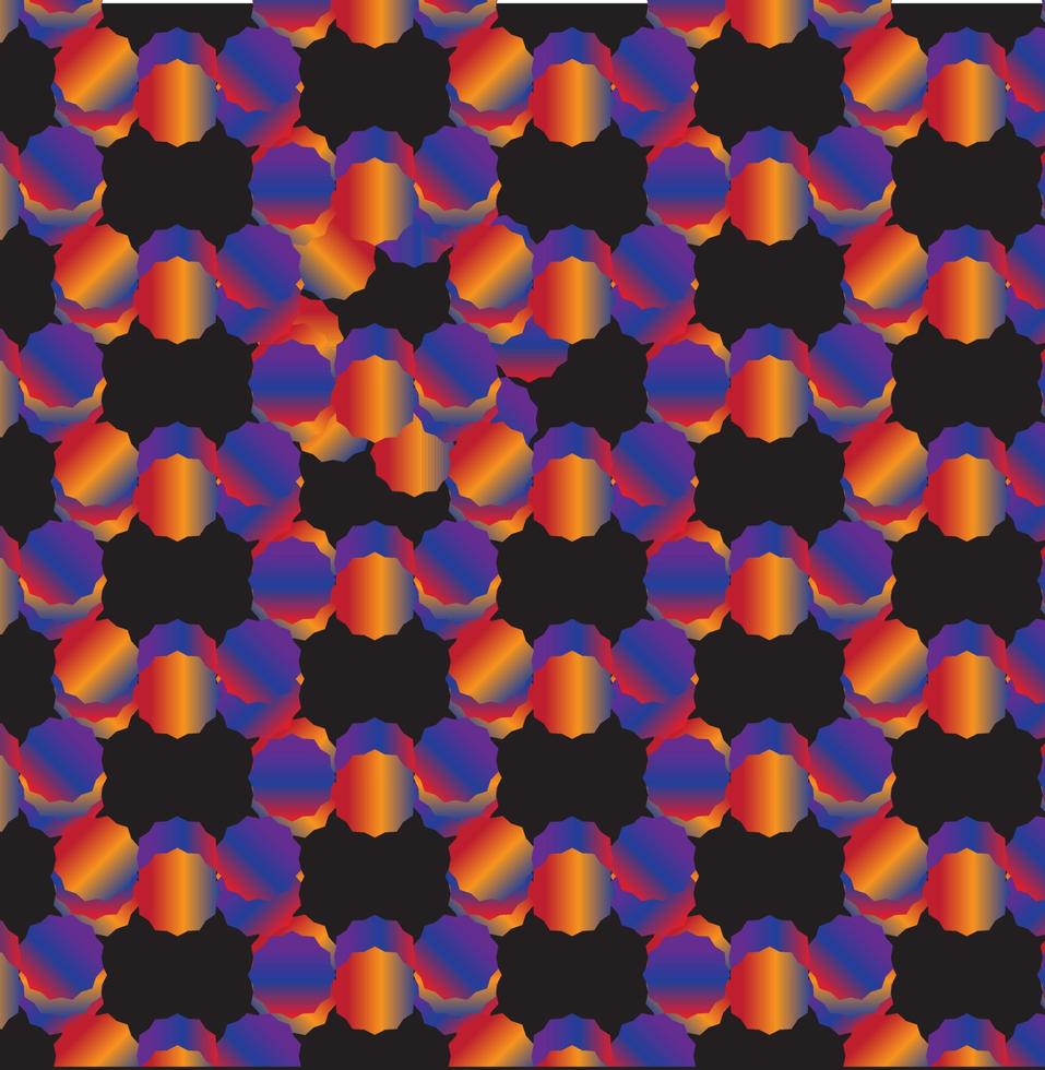 uppsättning av sömlös mönster färgad Färg cirkel ikoner.för element design bakgrund. vektor