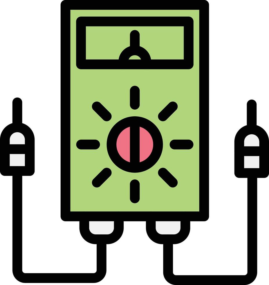 Voltmeter-Vektor-Icon-Design-Illustration vektor