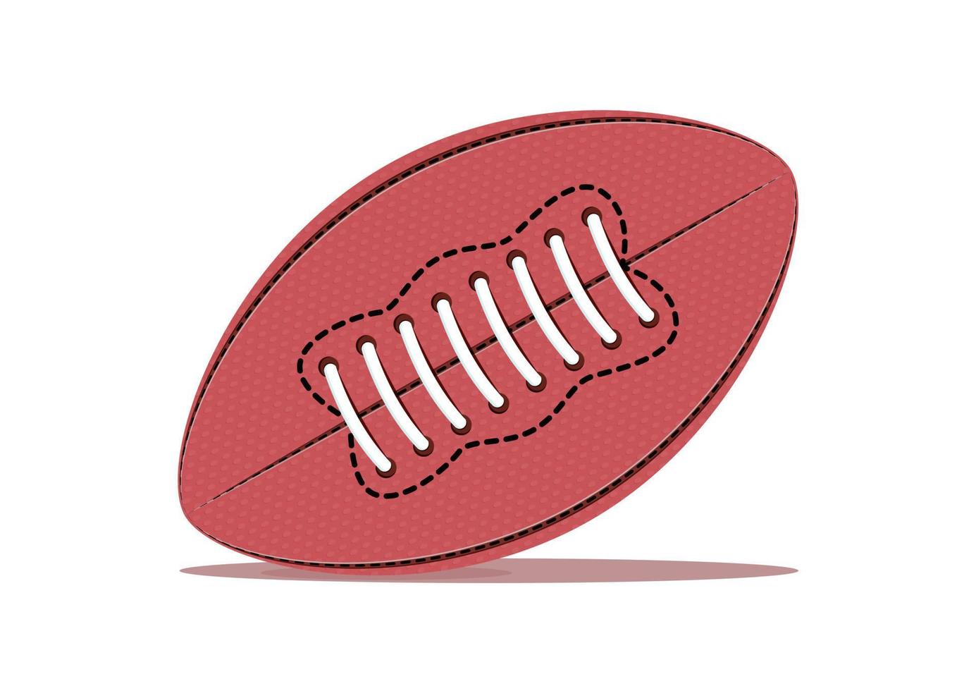 amerikan fotboll boll eller rugby boll ClipArt vektor på vit bakgrund