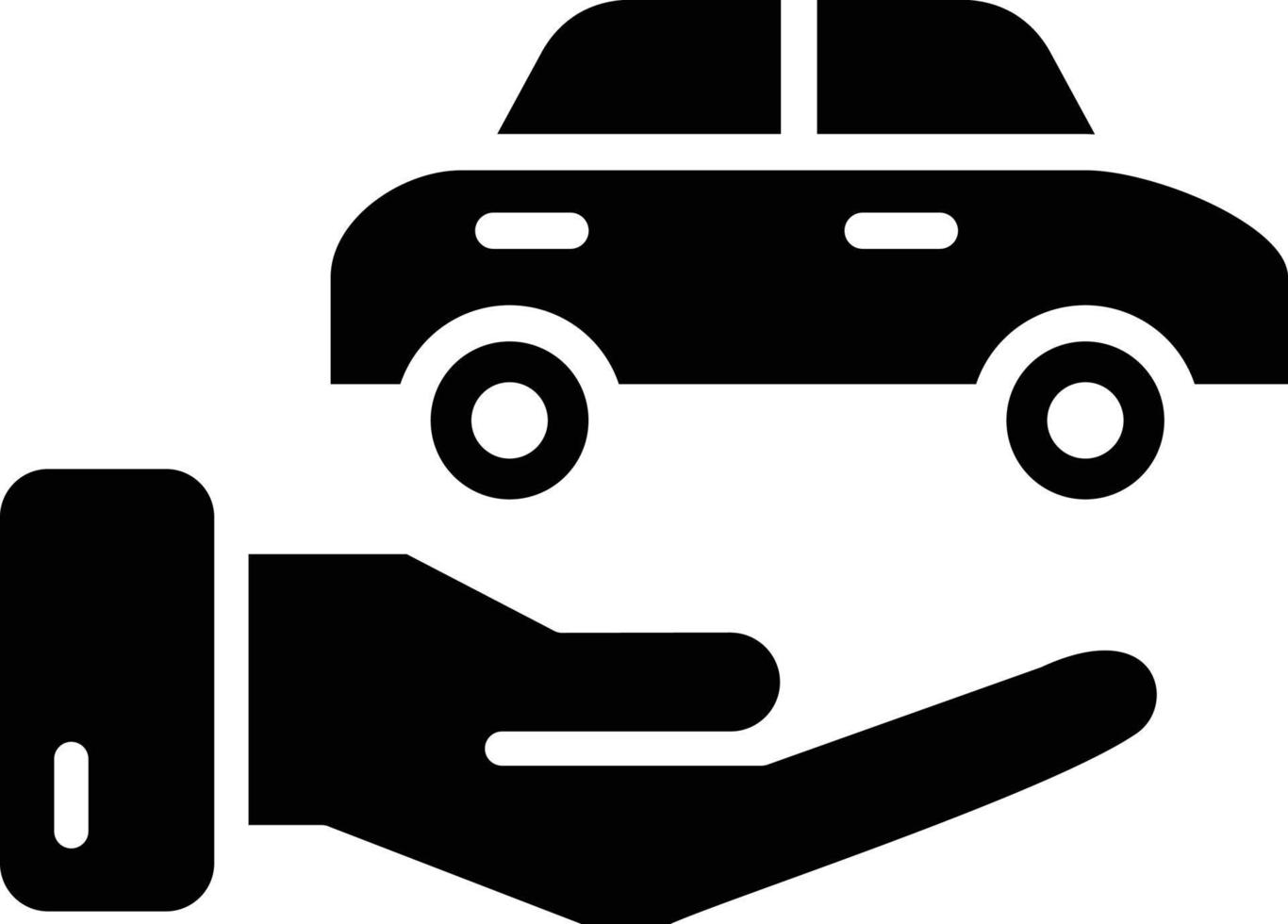 Auto-Versicherung-Vektor-Icon-Design-Illustration vektor