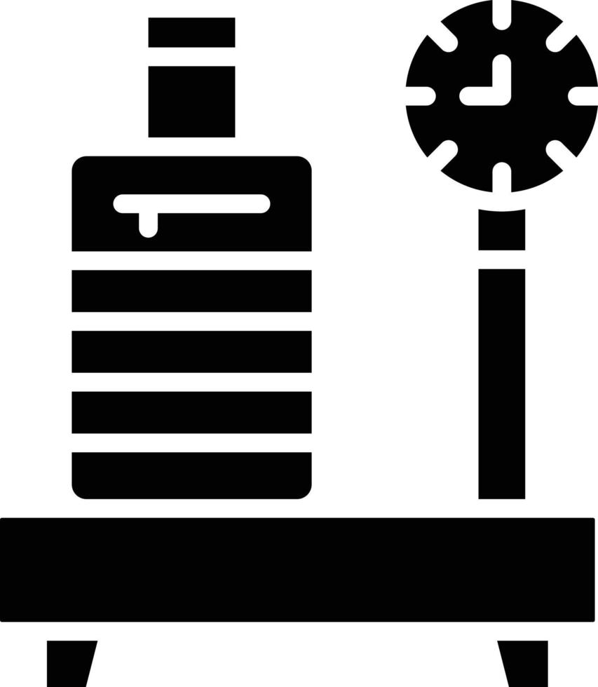 Gepäckwaage-Vektor-Icon-Design-Illustration vektor