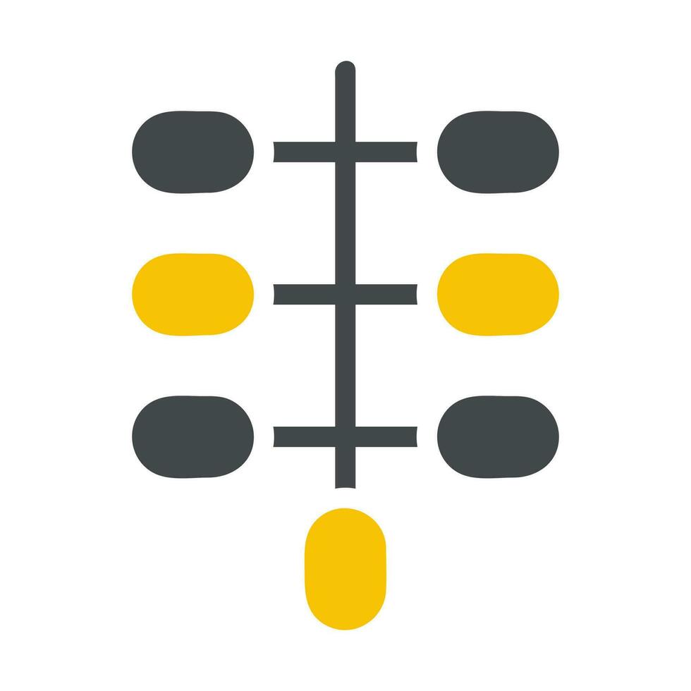 handflatan ikon fast grå gul stil ramadan illustration vektor element och symbol perfekt.