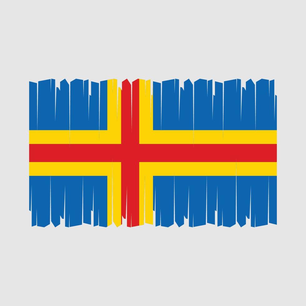 åland öarna flagga vektor