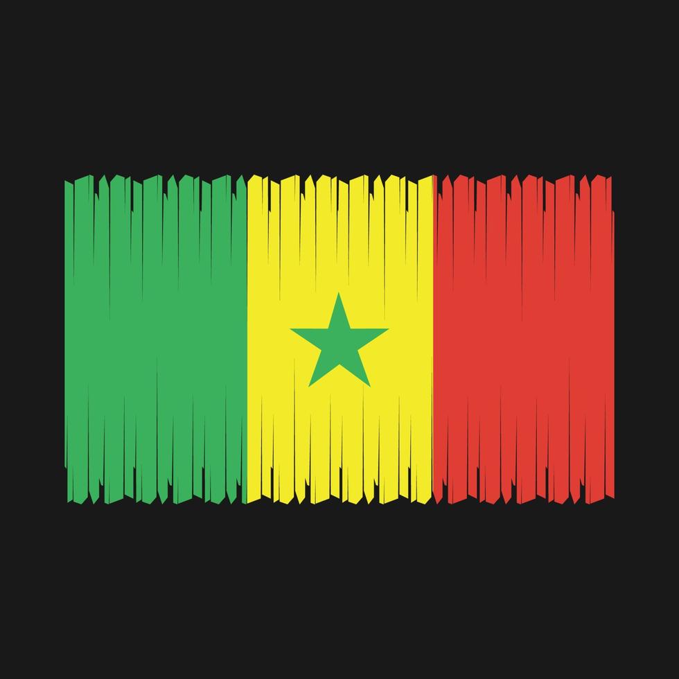 senegal flagge vektor