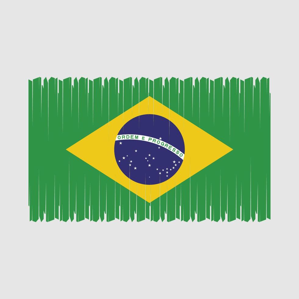 Vektor der brasilianischen Flagge