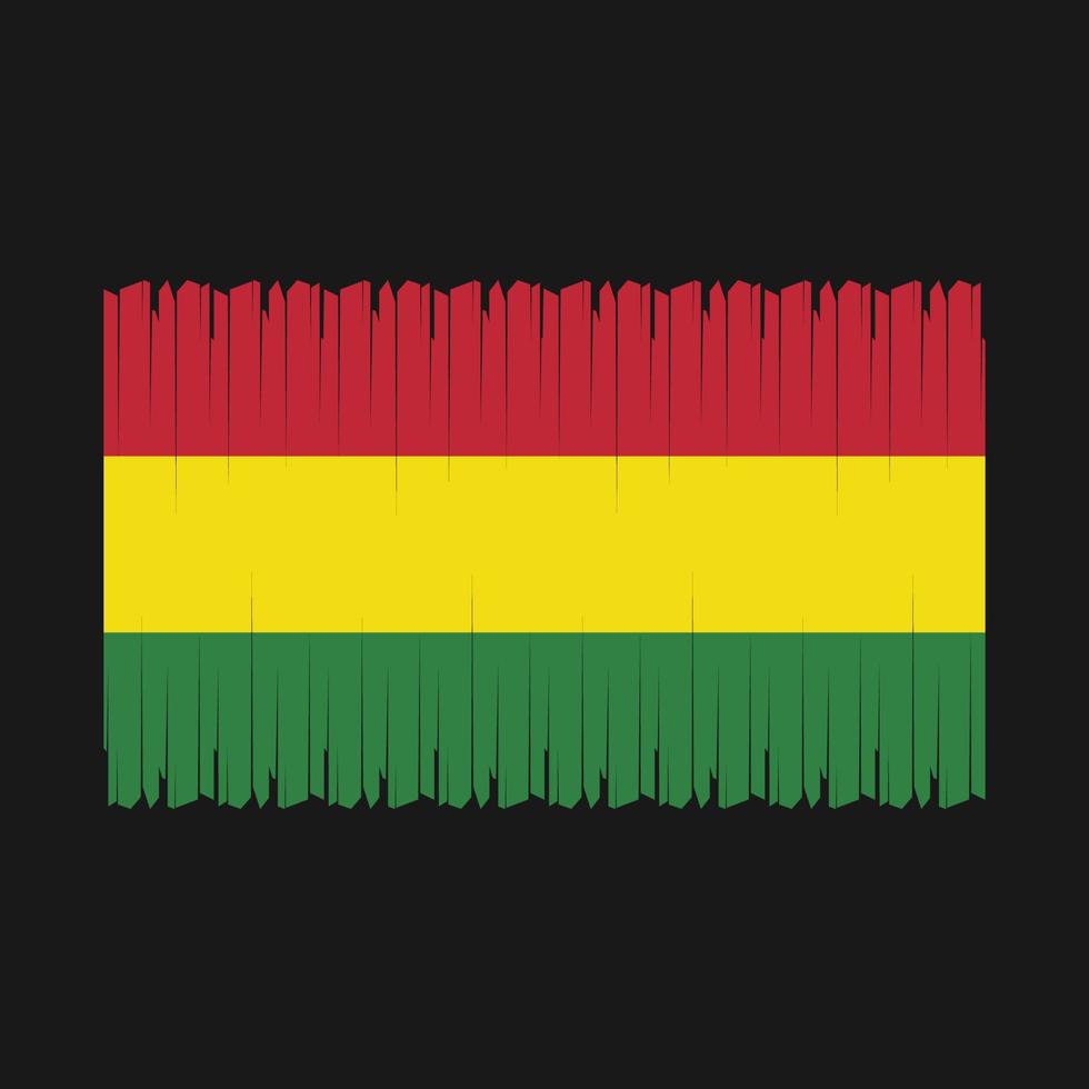 Bolivien Flagge Vektor Illustration