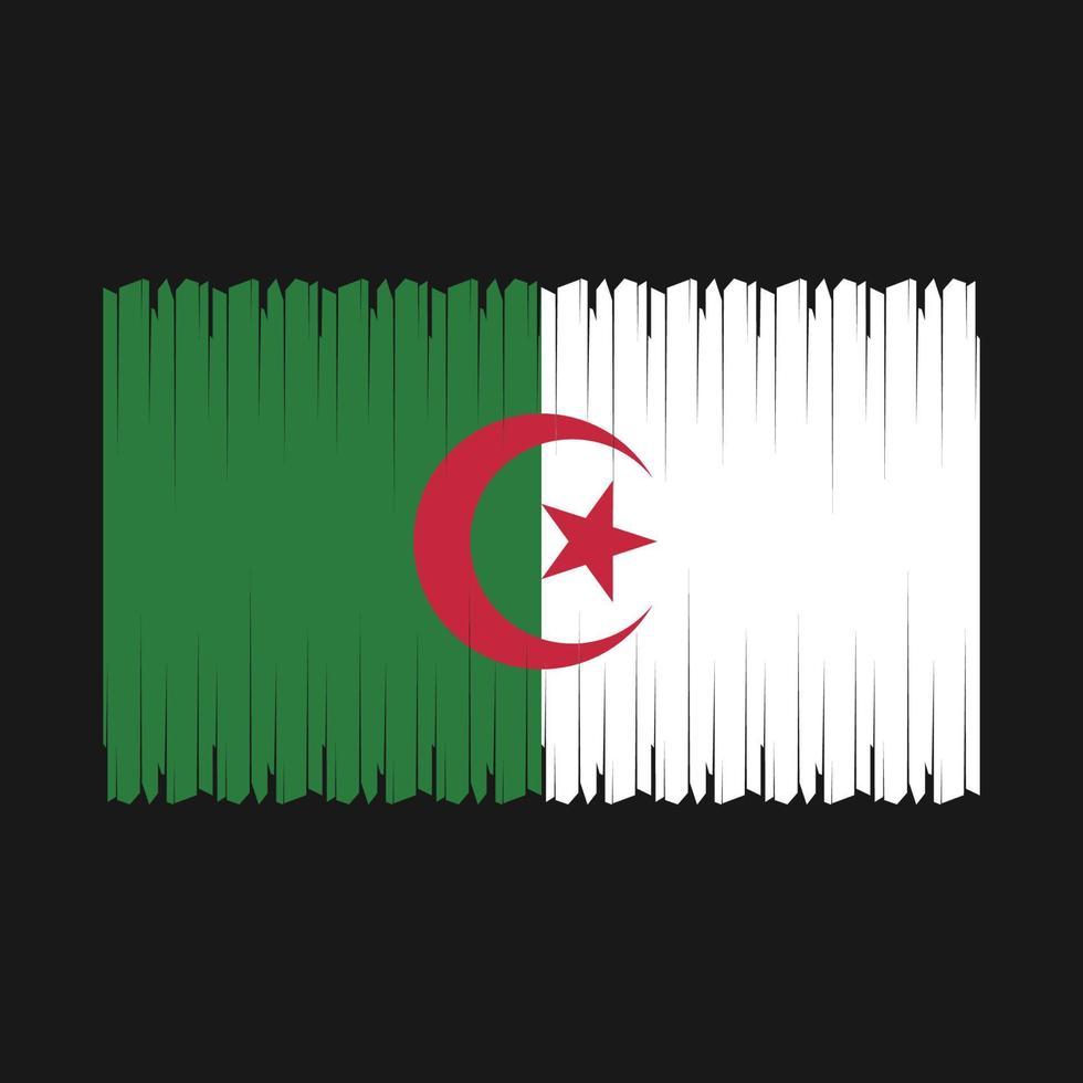 Algerien Flagge Vektor Illustration