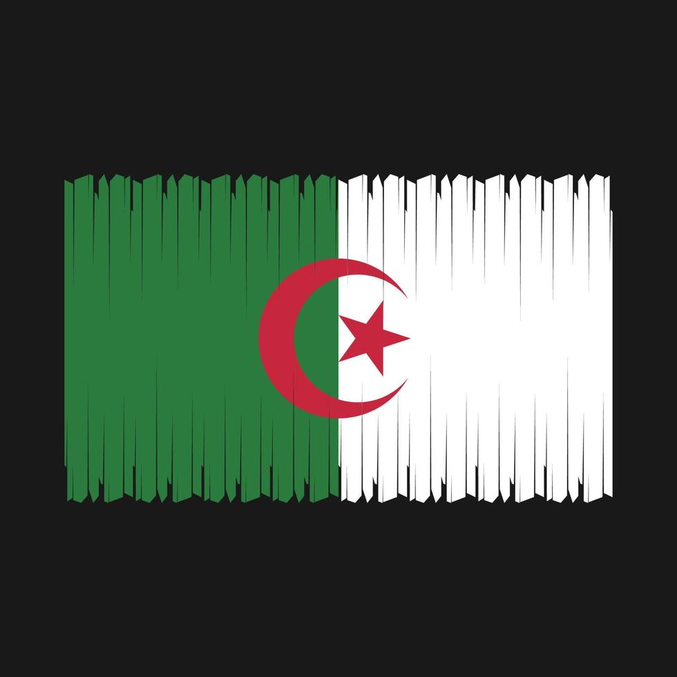 algeriet flagga vektor illustration