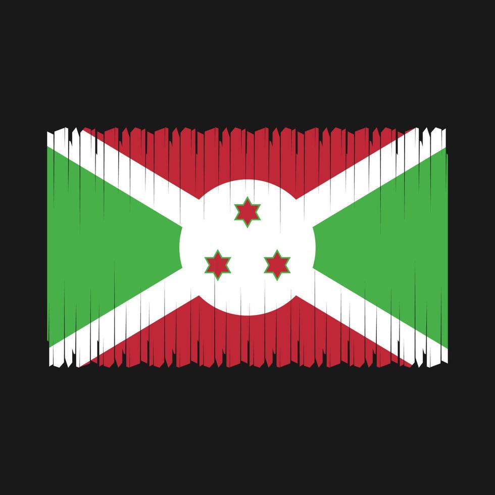 burundi flagga vektor illustration