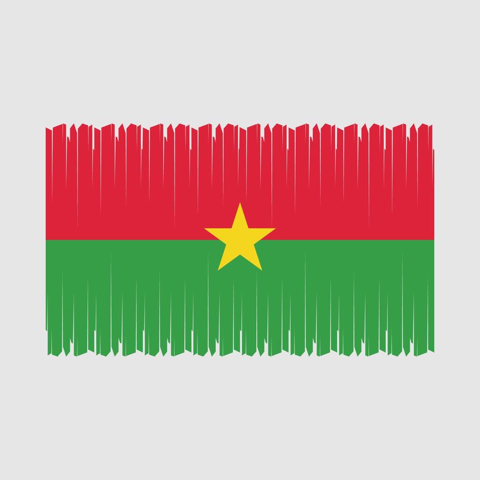 Burkina faso flagga vektor illustration