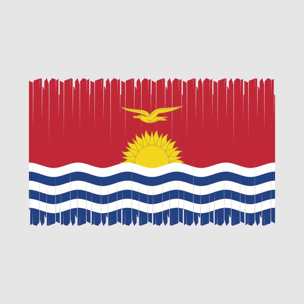 kiribati Flagge Vektor Illustration