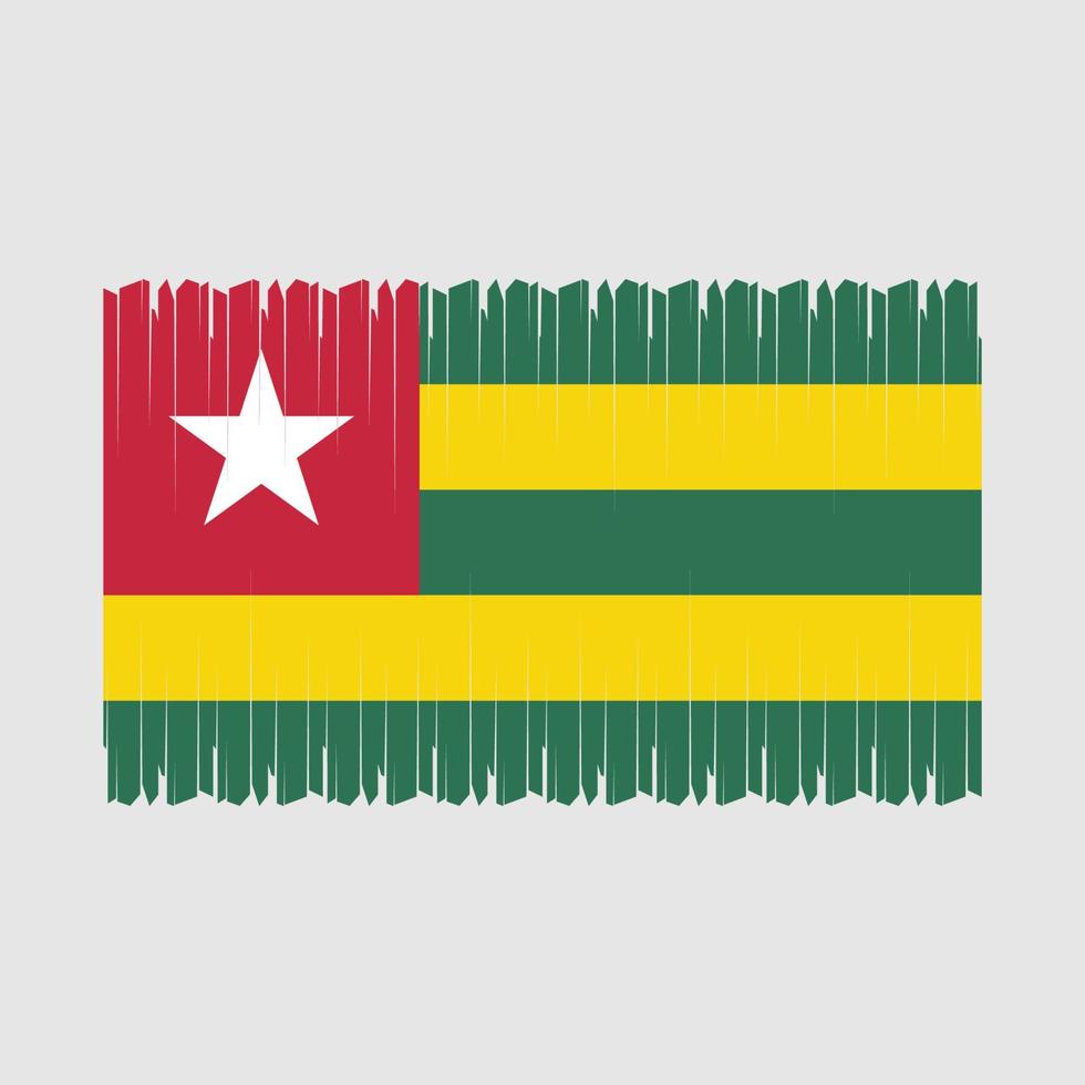 Togo flagga vektor illustration