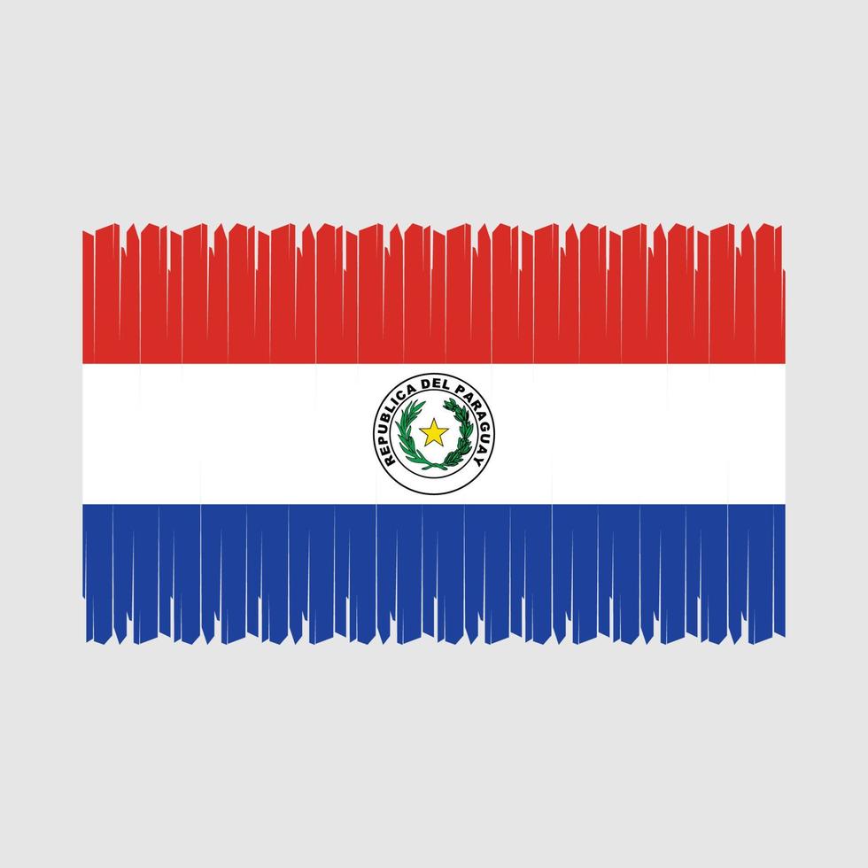 paraguay flagga vektor illustration