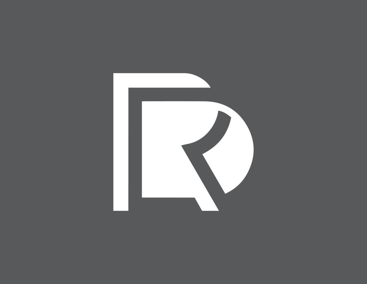rd Logo Monogramm Design Vorlage vektor
