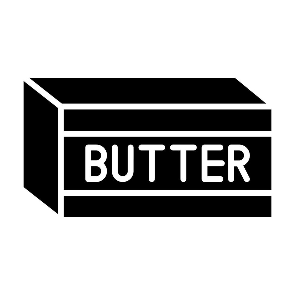 Butter-Vektor-Symbol vektor