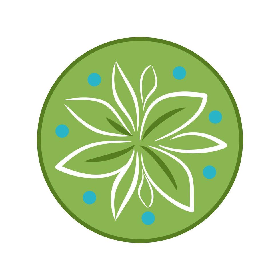 organisk logotyp. eco emblem. vegetabiliska naturlig ikon. vektor