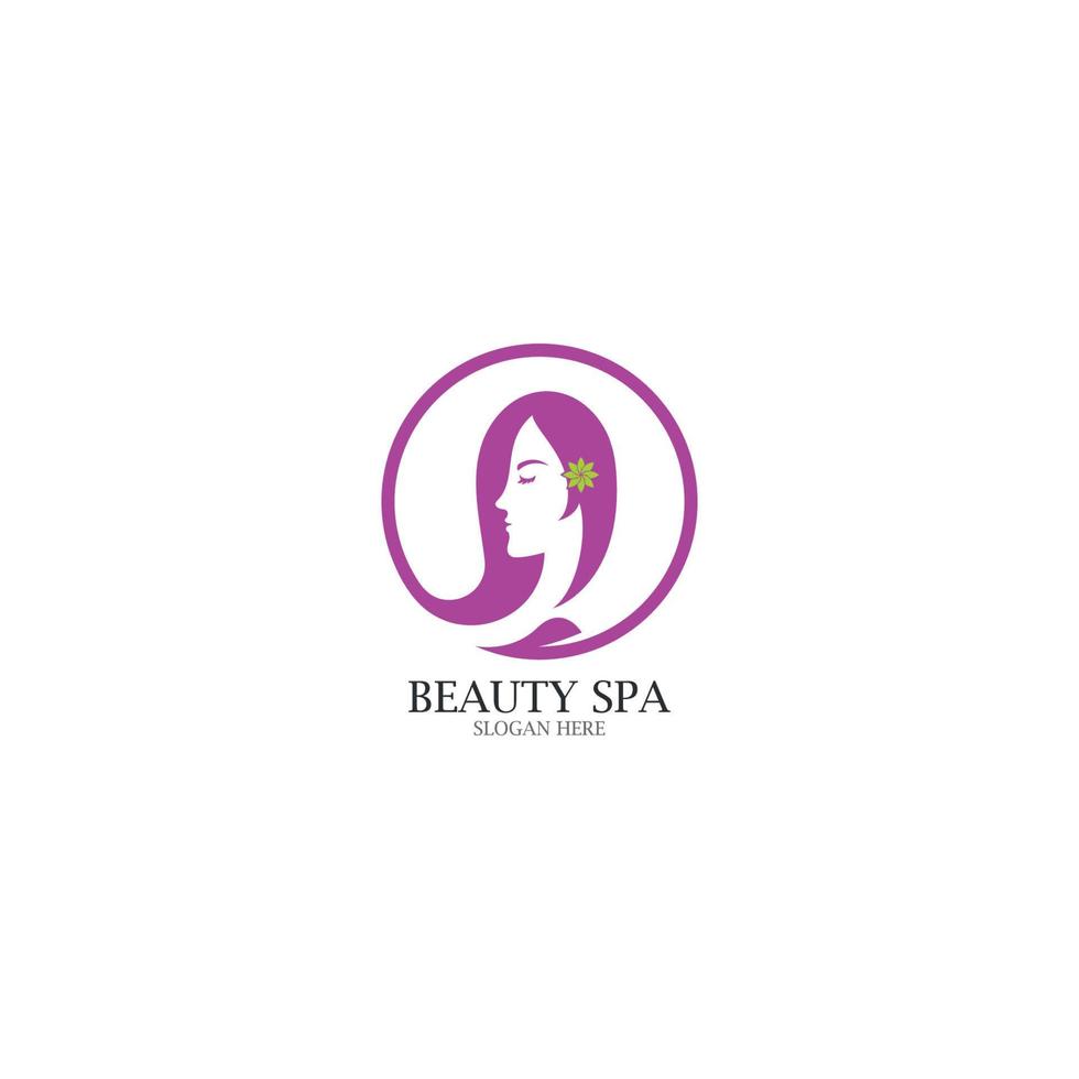Schönheit Spa und Schönheit Haut Pflege Logo Vektor Symbol Vorlage