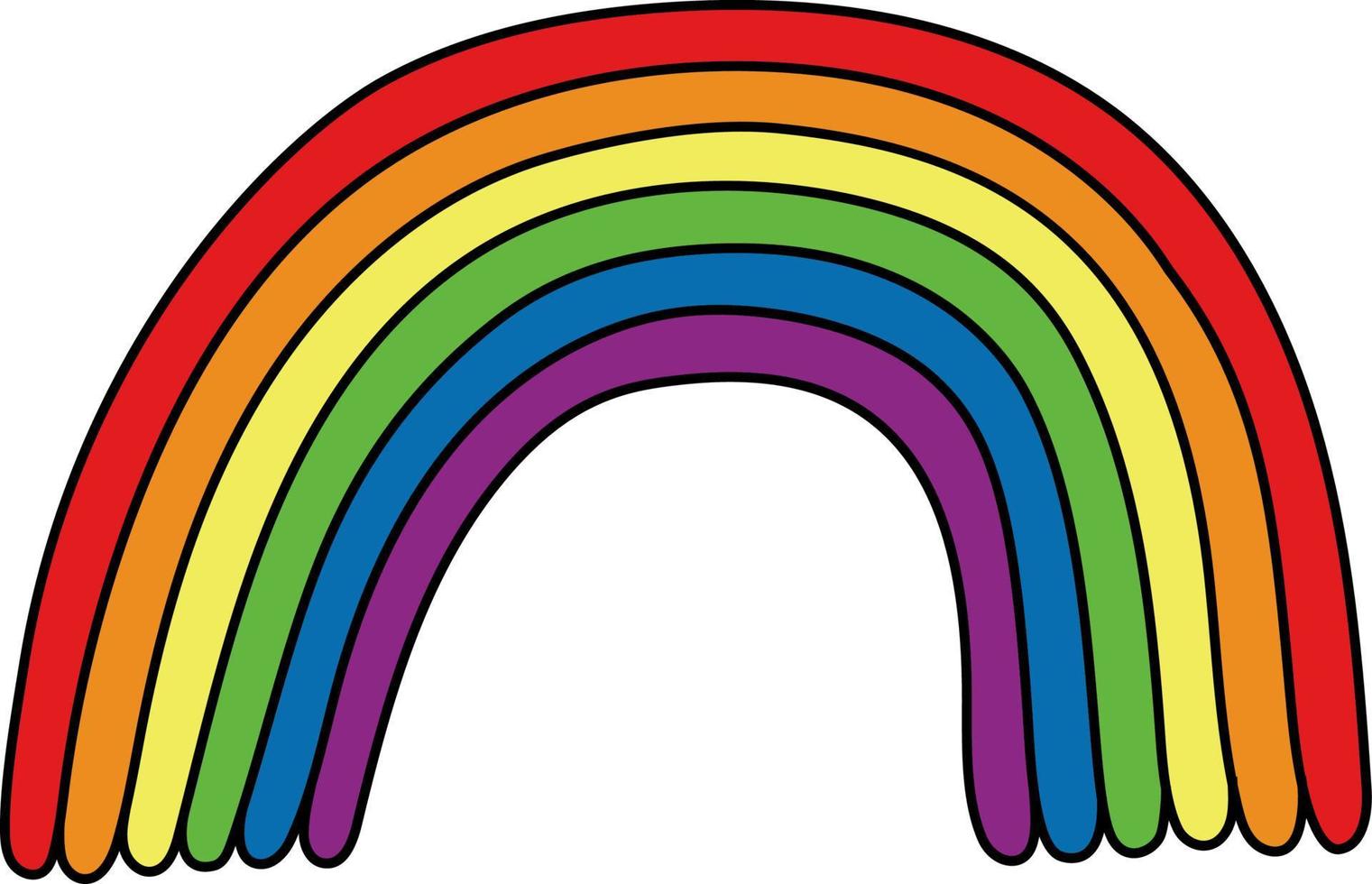 regnbåge stolthet månad symbol. lgbtq gemenskap. vektor