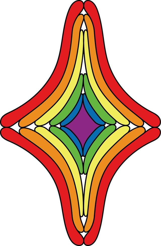 Stolz Monat Symbol. lgbtq Gemeinschaft. Vektor. vektor