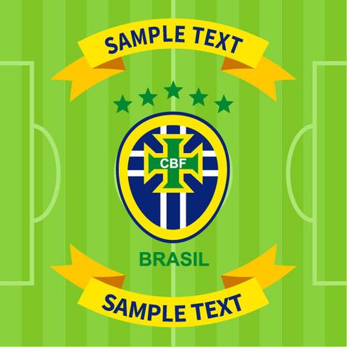 Brasilian Soccer Patch vektor