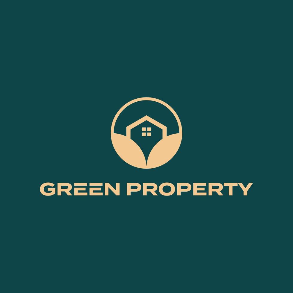 Grün Eigentum Logo vektor