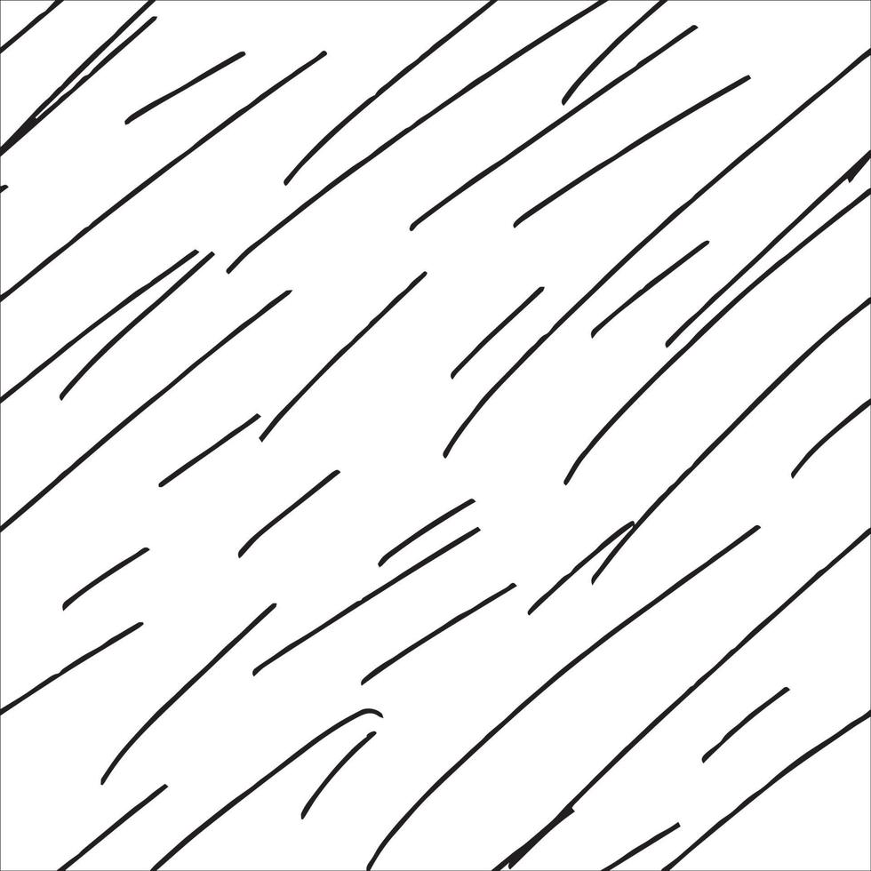 svart färg penseldrag vektor mönster. handritade böjda och vågiga linjer med grungecirklar. borste klottrar dekorativ konsistens. rörigt klotter, djärva kurviga linjer illustration.