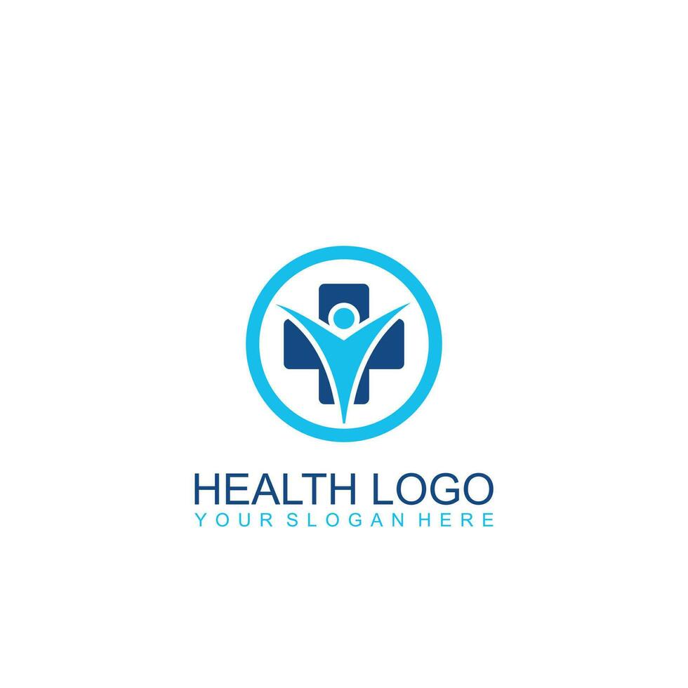 Gesundheit Pflege Logo Design im Vektor