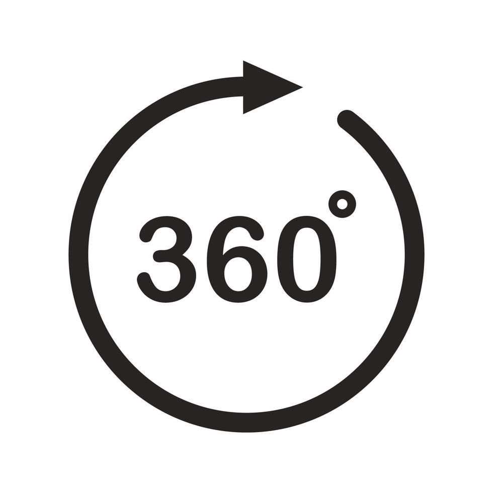 360 graders logotyper vektor