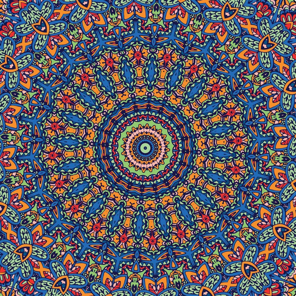 Vektor abstrakt Mandala Muster. Kunst auf das Mauer. Färbung Buch Spitze Muster das Tätowierung.