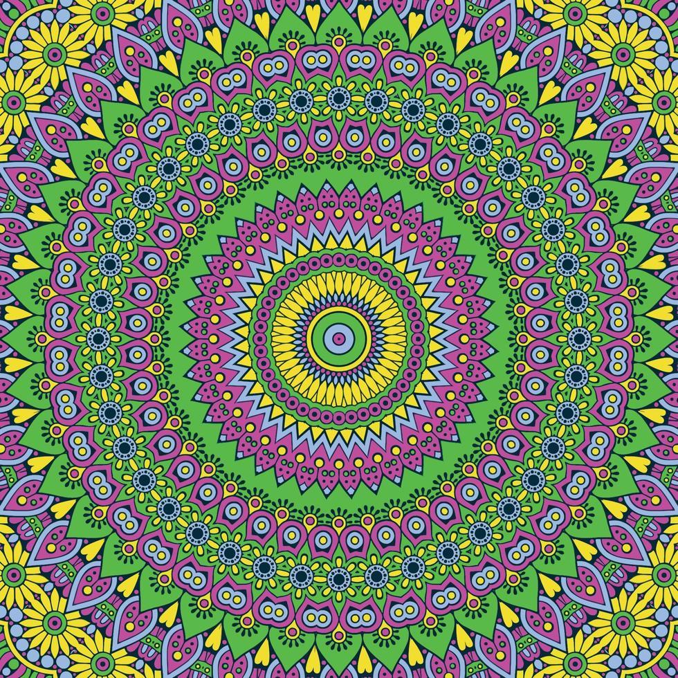 en färgrik bakgrund med en mönster av grön gul och rosa färger vektor