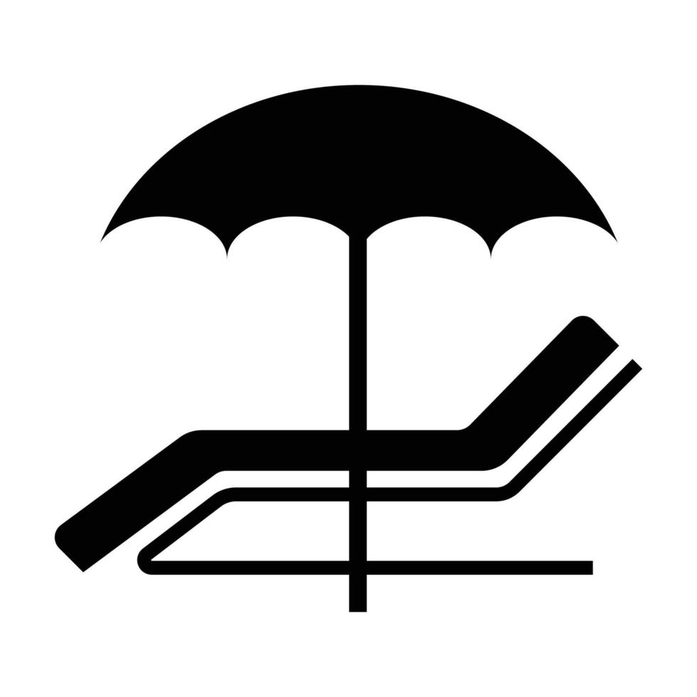 Sonnenbank Symbol vektor