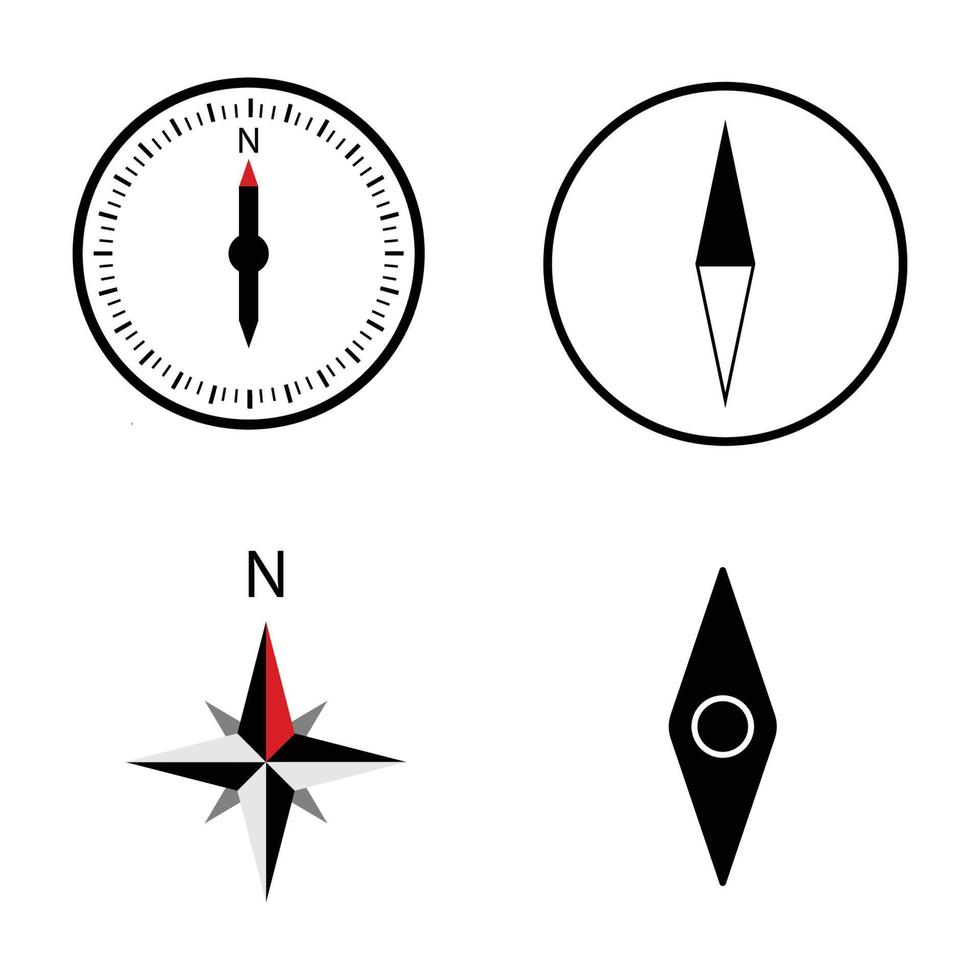 Kompass-Symbolvektor vektor