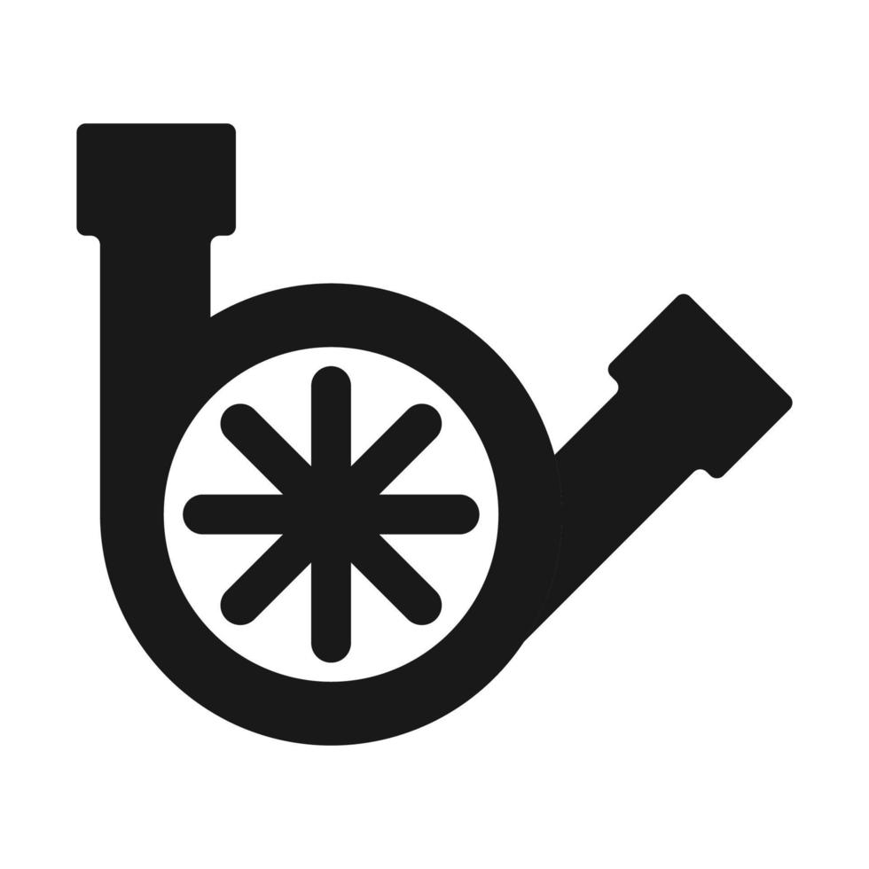 Motor-Turbo-Symbol vektor