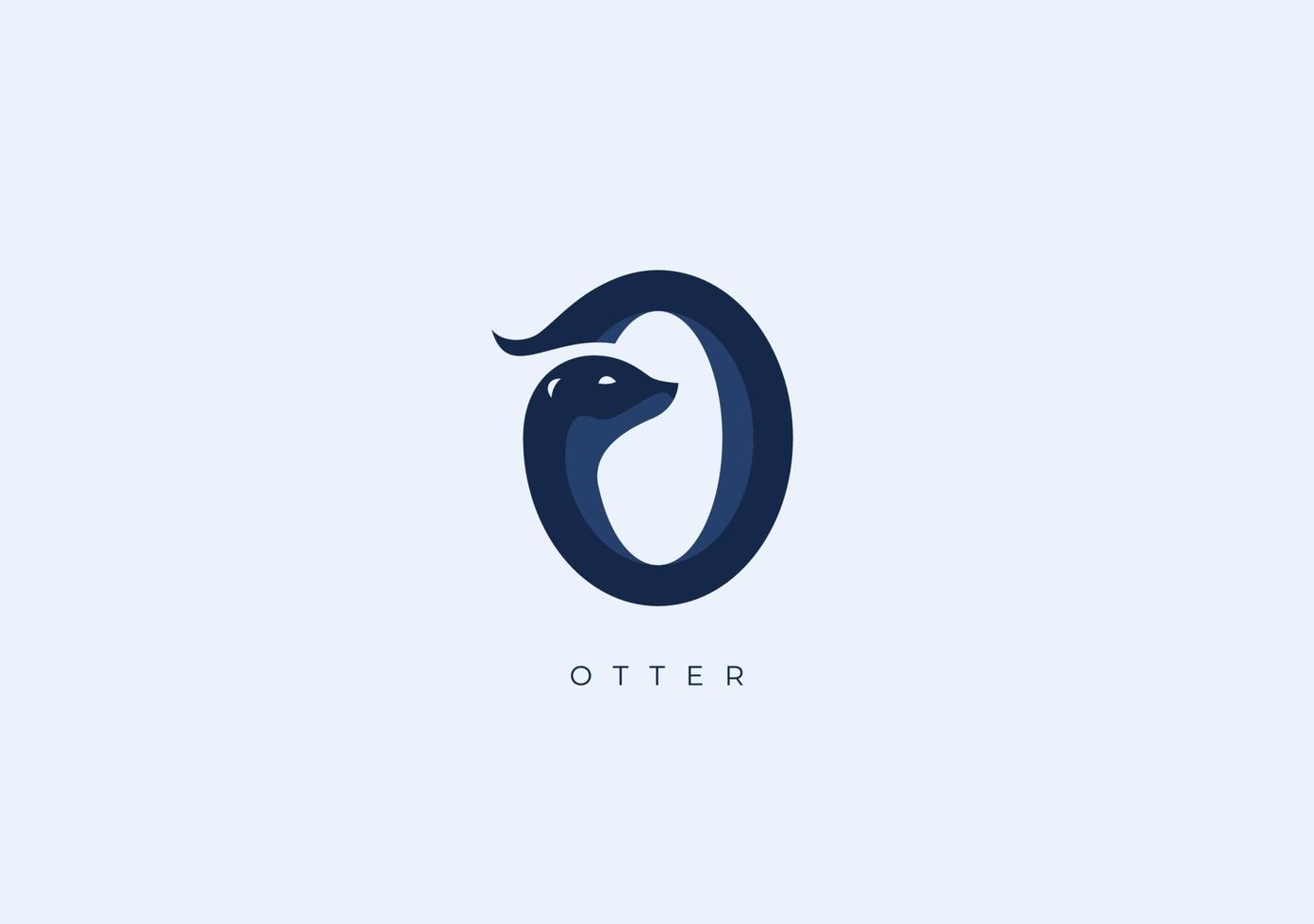 utter o monogram, vektor logotyp